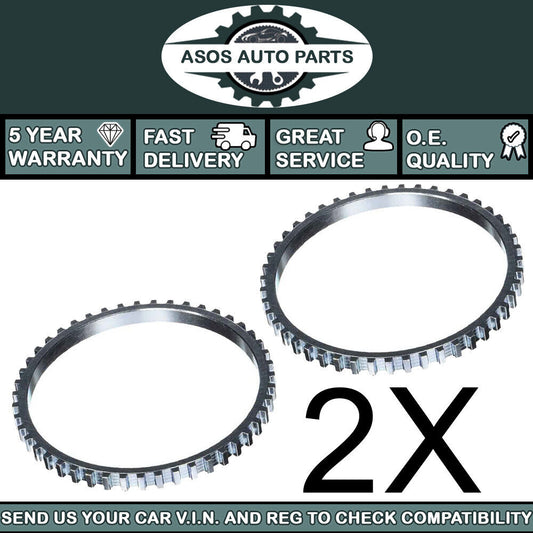 2X ABS RELUCTOR PICK UP RING Fits RENAULT TRAFIC MK3 2014-ON 1.6 dCi