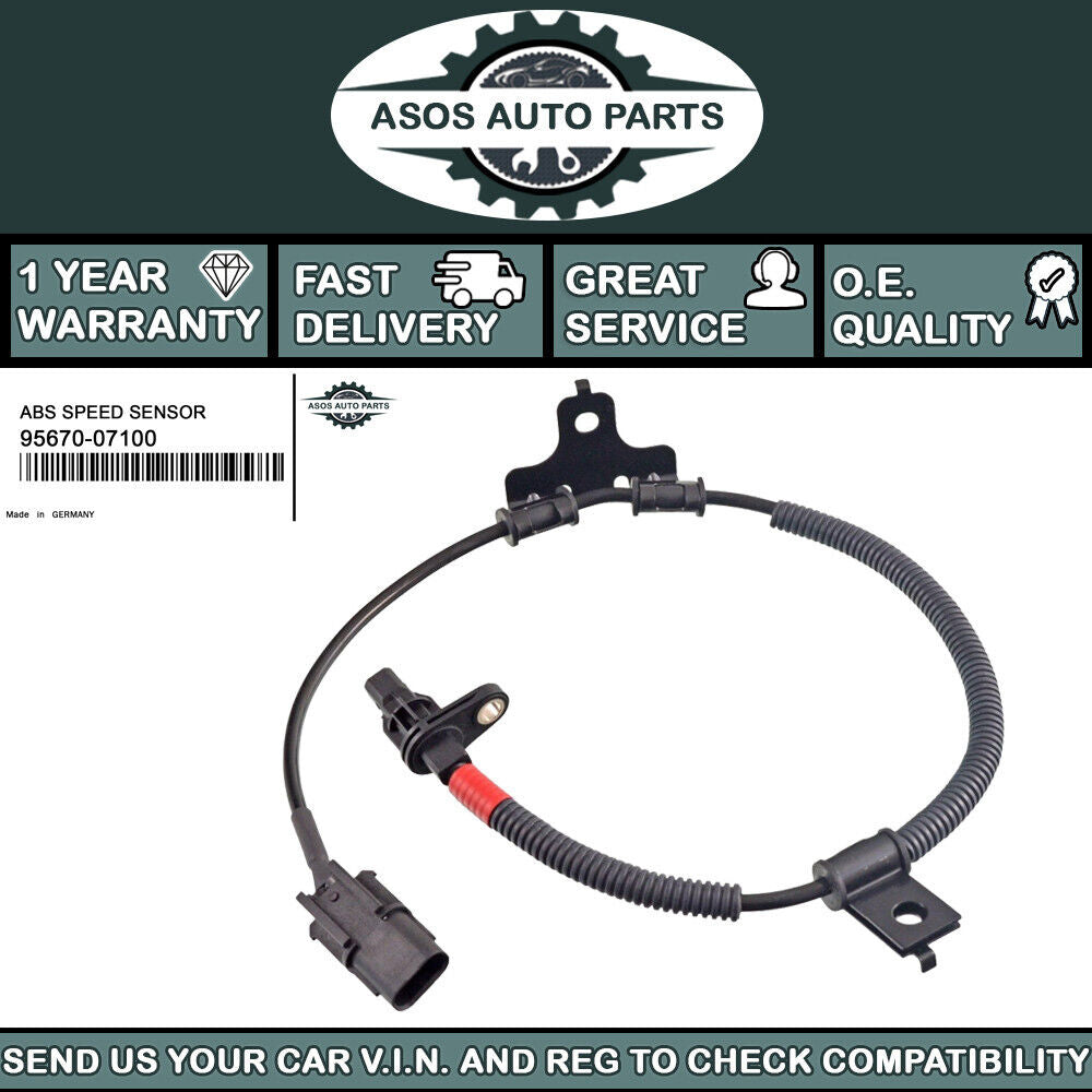 FRONT RIGHT ABS SPEED SENSOR Fits KIA PICANTO I SA 1.0 1.1 EX CRDi 95670-07100