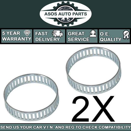 2X ABS RELUCTOR PICK UP RING Fits FORD RANGER MAZDA B-SERIES 1999-2006 FRONT