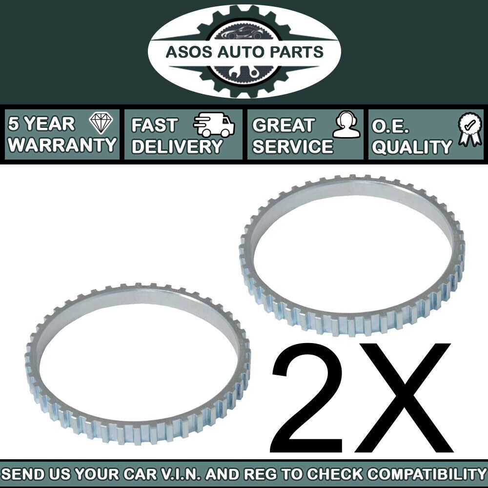 2X ABS RELUCTOR PICK UP RING Fits FIAT SCUDO ULYSSE ID 85MM