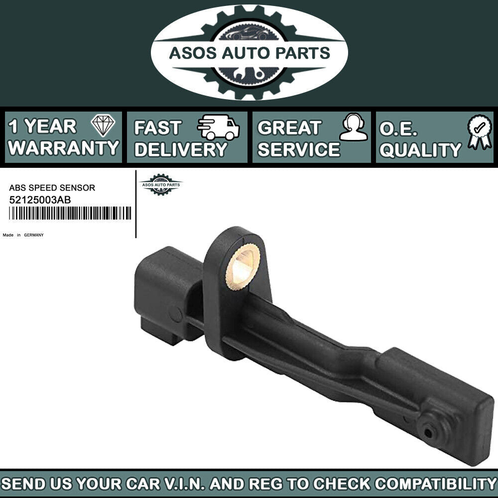 REAR ABS SPEED SENSOR Fits DODGE JEEP 52125003AB