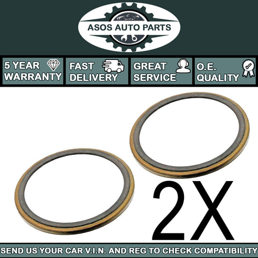 2X ABS MAGNETIC PICK UP RING FITS RENAULT LAGUNA MK3 LATITUDE 2008-15 REAR DISC