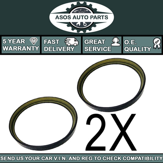 2X ABS MAGNETIC PICK UP RING FITS NISSAN MICRA NOTE E12 [2011-ON] REAR DRUMS