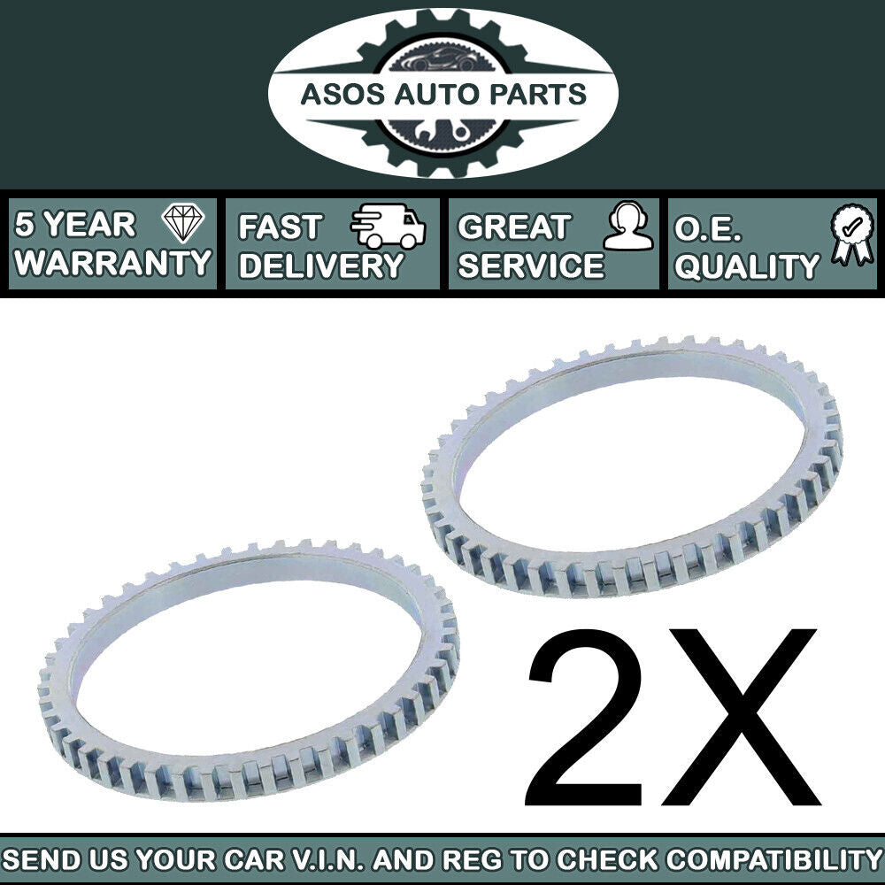 2X ABS RELUCTOR PICK UP RING Fits KIA PICANTO MK1 1.0 1.1 2004-2011