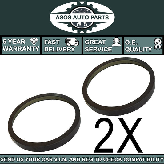 2X ABS MAGNETIC PICK UP RING FITS PEUGEOT 206 307 REAR DRUMS