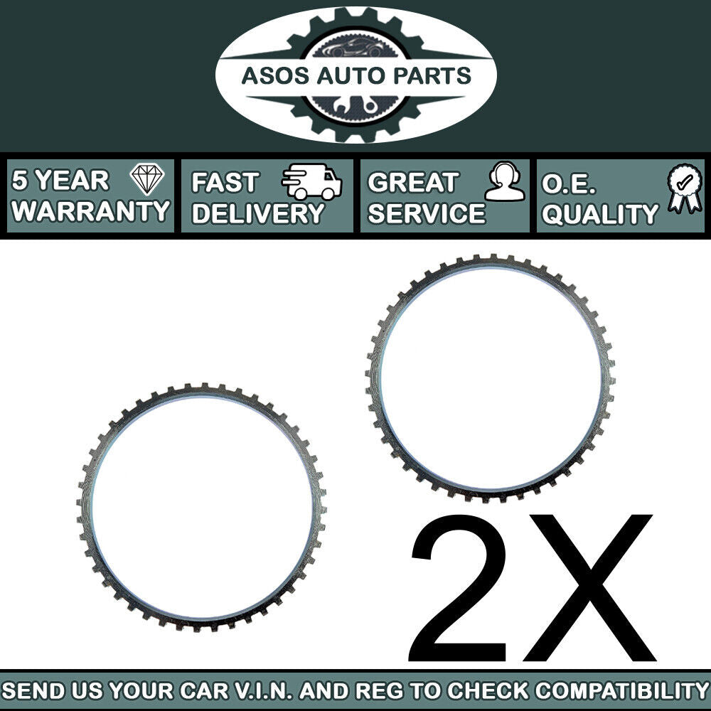 2X ABS RELUCTOR PICK UP RING Fits MITSUBISHI SHOGUN SPORT MK3 2015-ON 3.0 Mivec