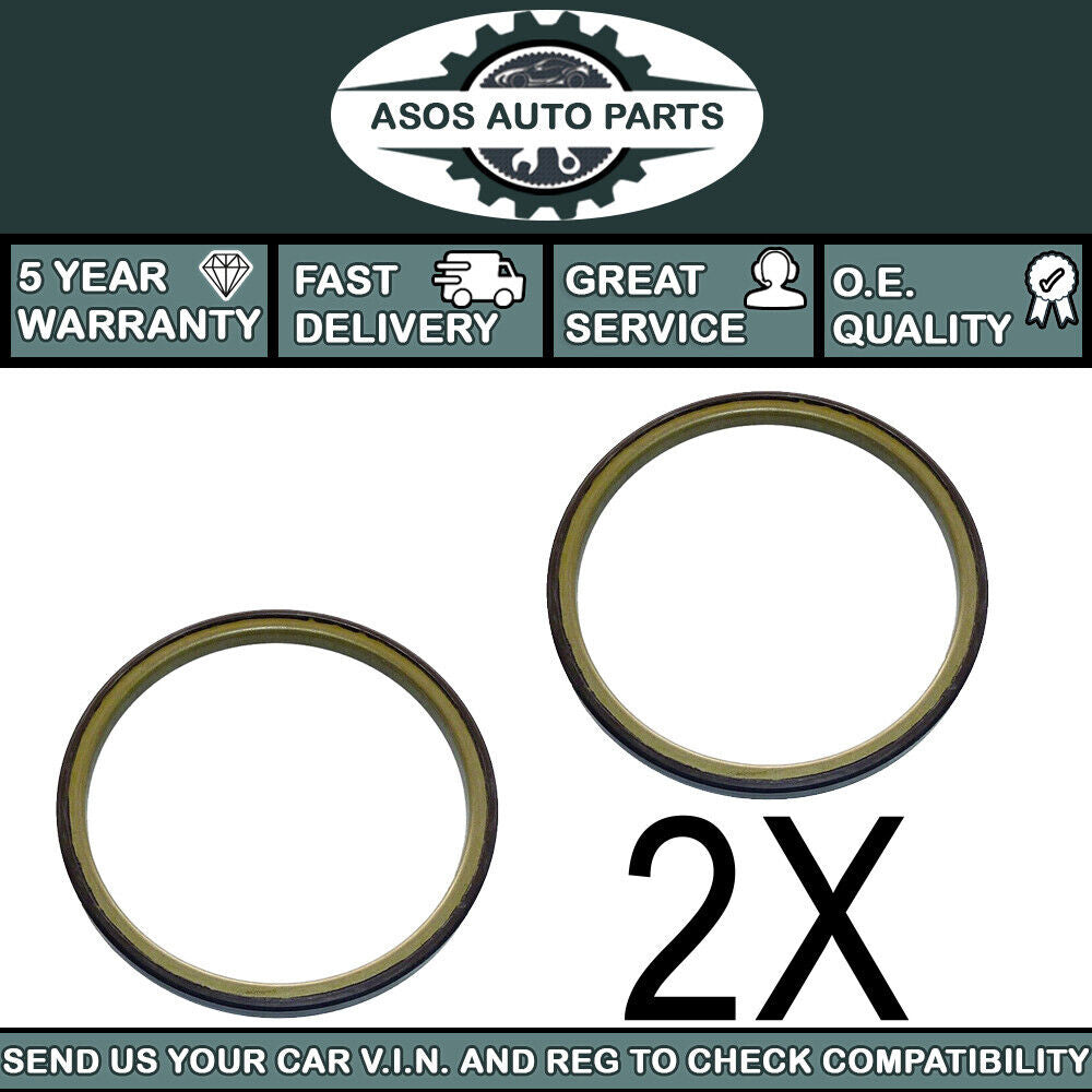 2X ABS MAGNETIC PICK UP RING FITS IVECO MASSIF FRONT