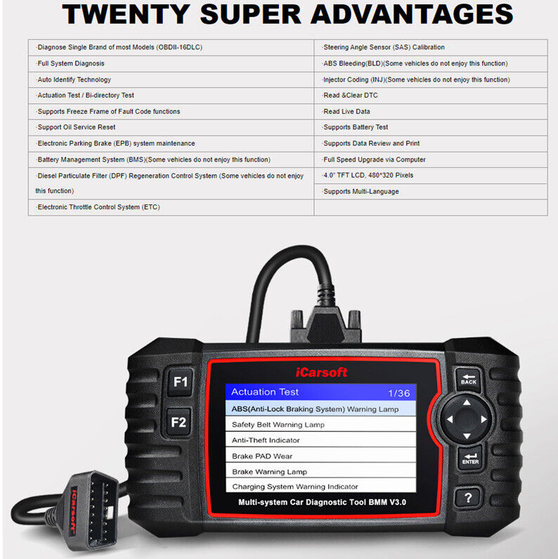 iCARSOFT BMM V3.0 - BMW - 2023 - DIAGNOSTIC TOOL