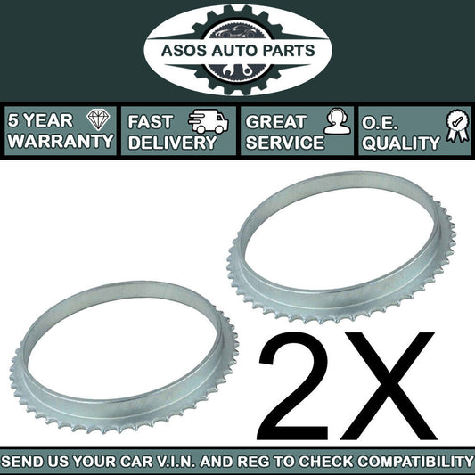 2X ABS RELUCTOR PICK UP RING Fits MITSUBISHI PAJERO / SHOGUN MK3 3.2 D-ID