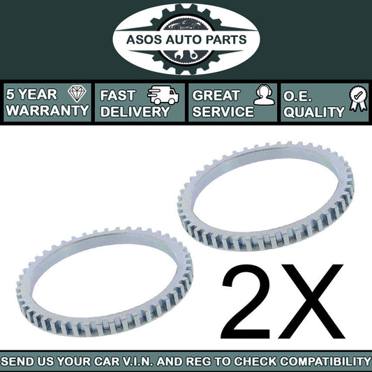 2X ABS RELUCTOR PICK UP RING Fits KIA RIO MK2 MK3 MK4