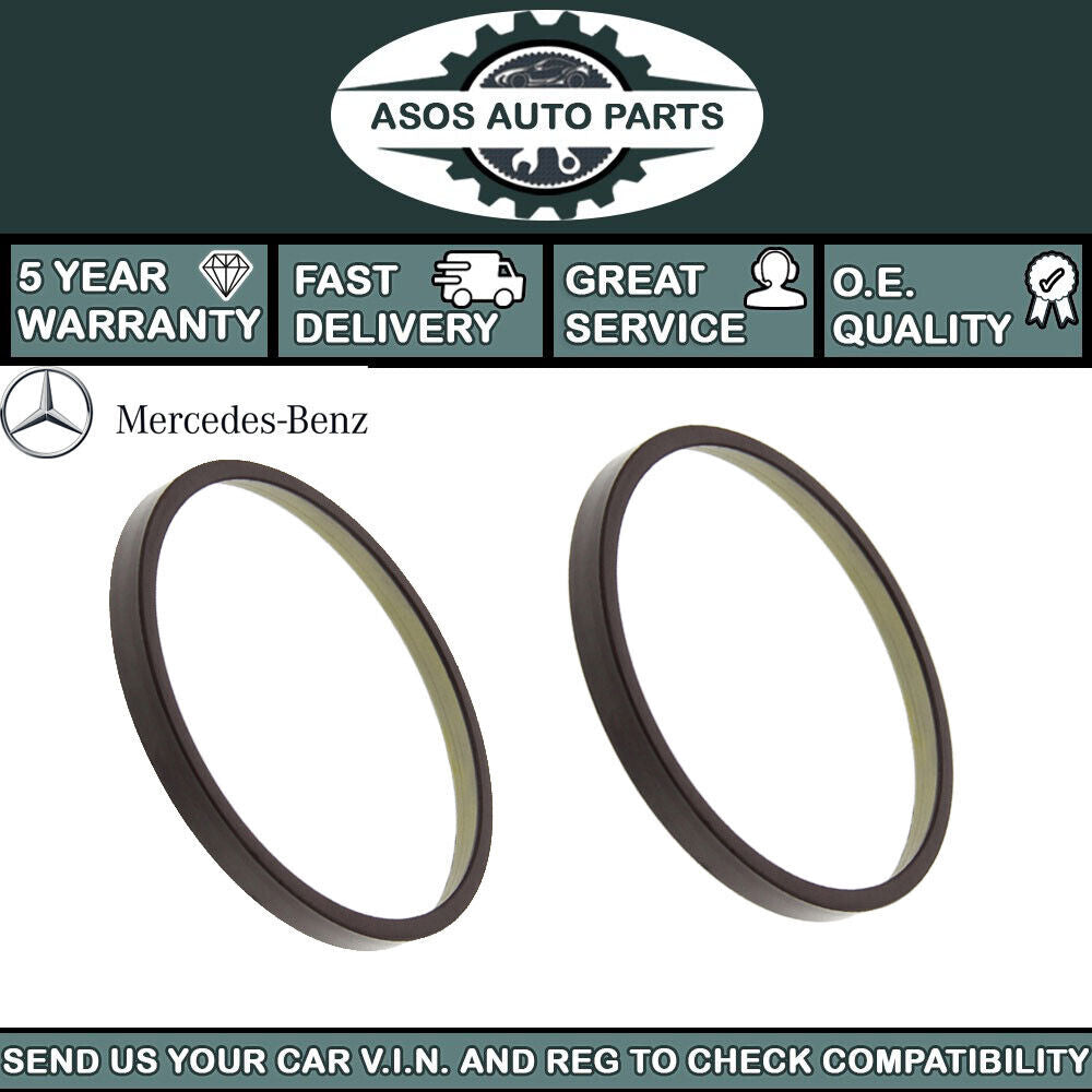 2X MERCEDES SL SLC SLK SLS R230 R231 R172 R197 MAGNETIC ABS PICK UP RING REAR