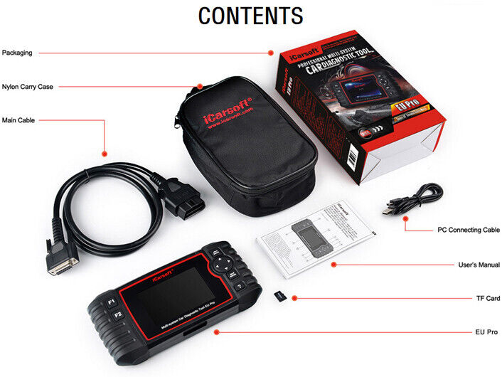 iCARSOFT EU PRO - 2023 - FULL SYSTEM - ALL EURO CARS - DIAGNOSTIC TOOL