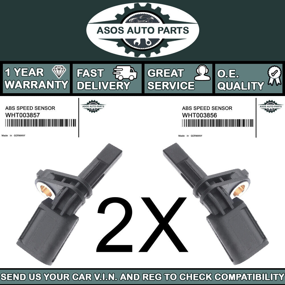 2X FRONT ABS SPEED SENSOR Fits SEAT ALHAMBRA ALTEA LEON TOLEDO