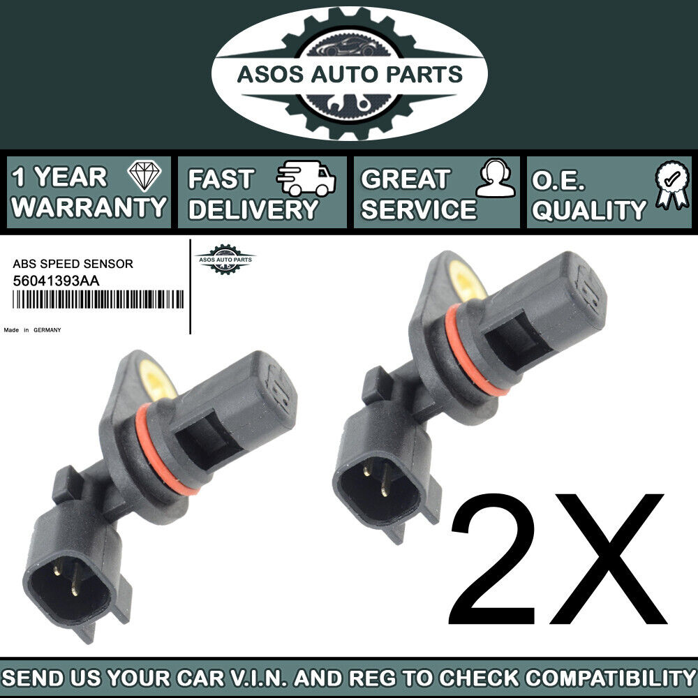 2X REAR ABS SPEED SENSOR Fits JEEP CHEROKEE KJ LIBERTY KJ