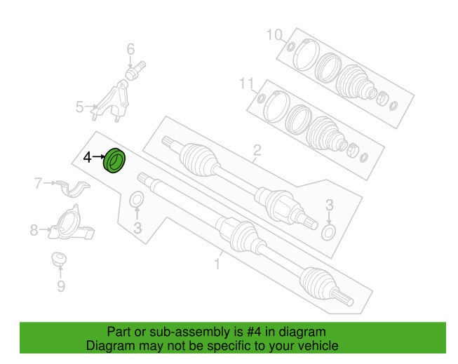 DRIVESHAFT INTERMEDIATE CENTER BEARING Fits RENAULT LAGUNA MASTER MEGANE