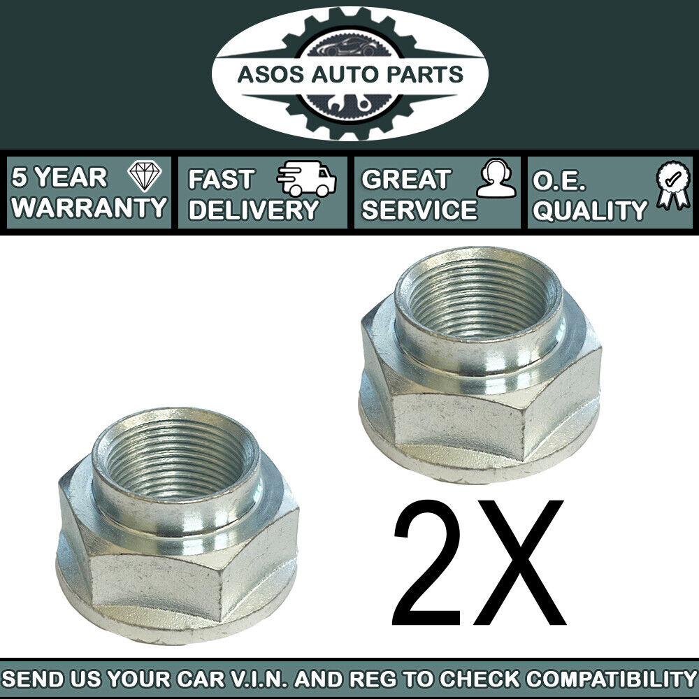 2X FRONT DRIVESHAFT AXLE SPINDLE HUB NUT Fits ALFA 164 166 BRERA GIULIETTA GT