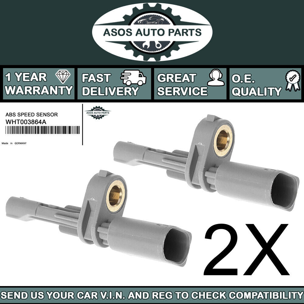 2X REAR ABS SPEED SENSOR Fits AUDI SEAT SKODA VW WHT003864A