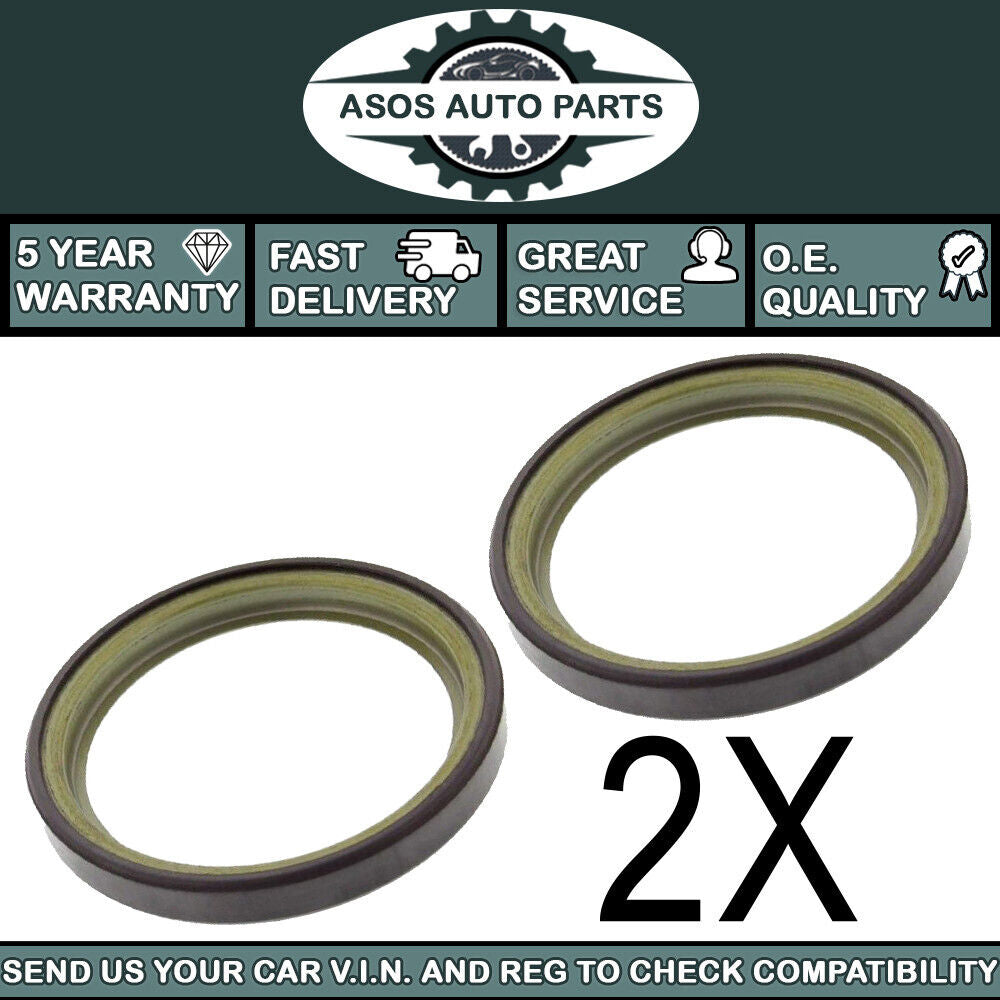 2X ABS MAGNETIC PICK UP RING FITS RENAULT CLIO MK3 MODUS GRAND MODU REAR DRUMS