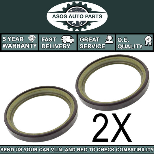 2X ABS MAGNETIC PICK UP RING FITS RENAULT CLIO MK3 MODUS GRAND MODU REAR DRUMS