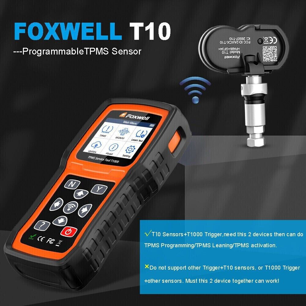 UNIVERSAL TIRE PRESSURE MONITORING SENSOR TPMS FOXWELL T10 315MHz 433MHz