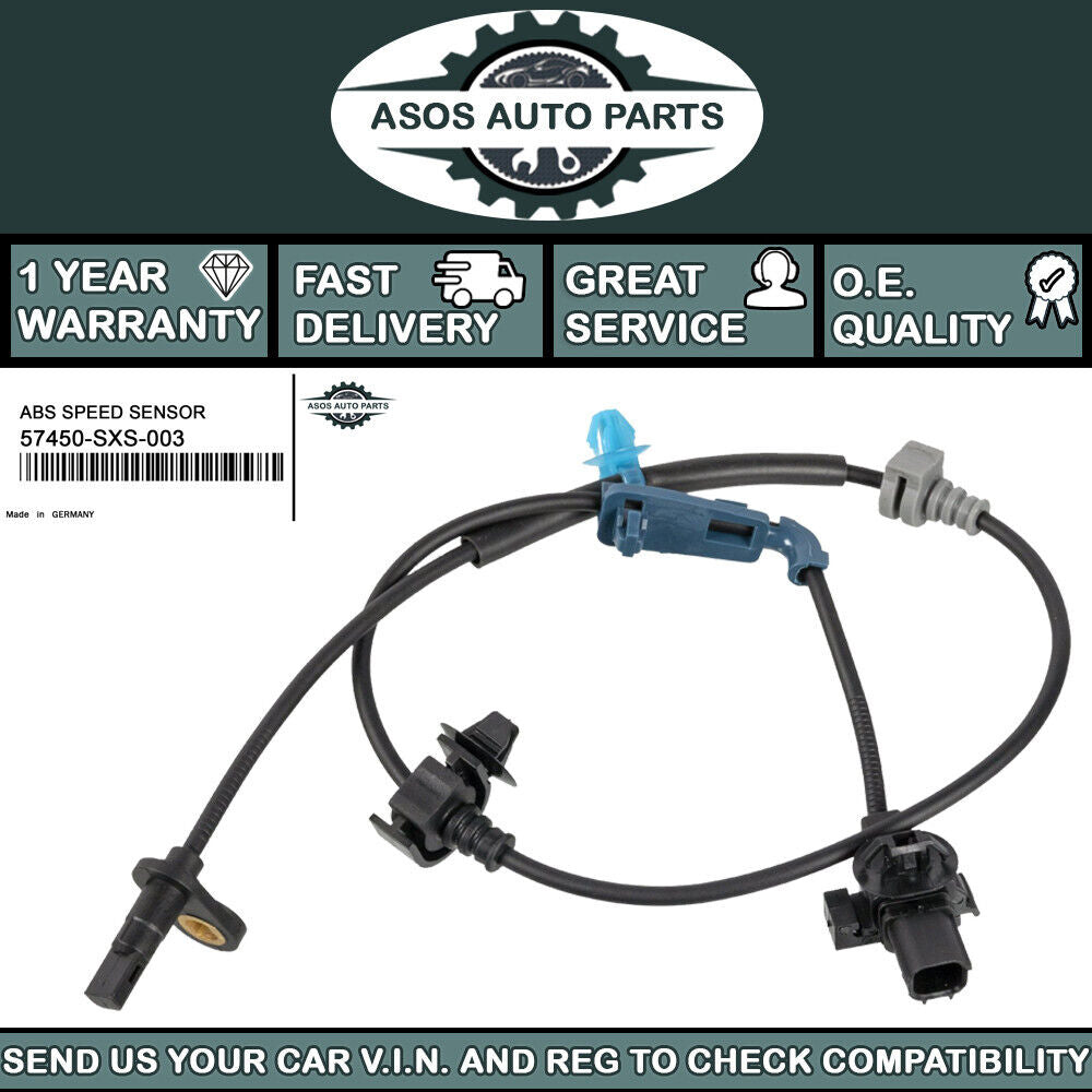 FRONT RIGHT ABS SPEED SENSOR Fits HONDA CR-V MK III RE 2.0 2.2 2.4 57450-SXS-003