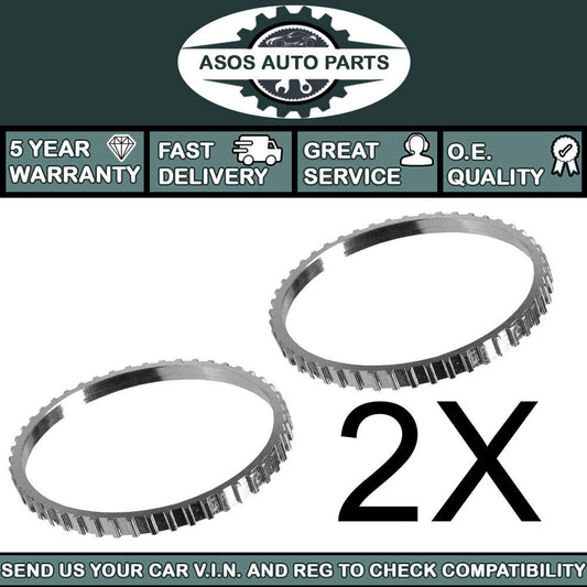 2X ABS RELUCTOR PICK UP RING Fits LEXUS RX 400H 3.3 HYBRID 2005-2009