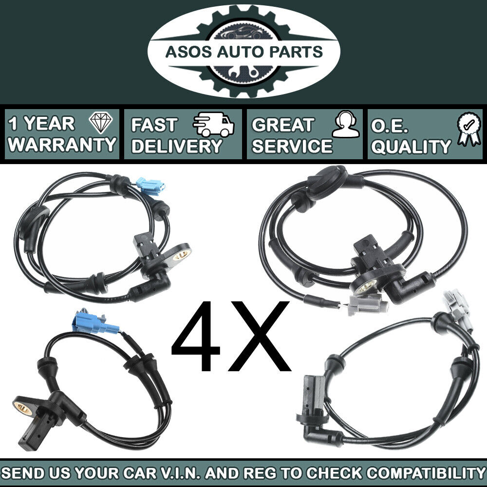 4X ABS SPEED SENSOR Fits NISSAN X-TRAIL I T30 4X4