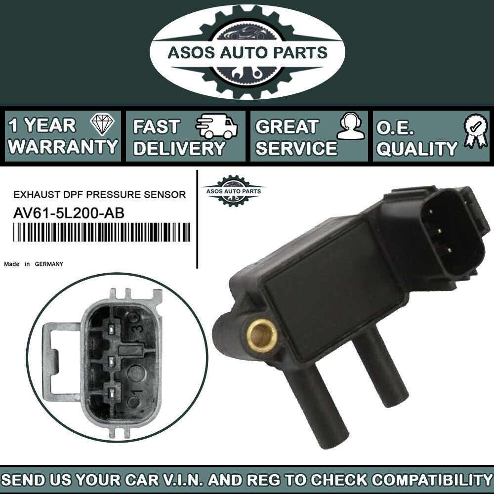 CAR EXHAUST DPF PRESSURE SENSOR Fits MAZDA 3 1.6 DI TURBO MZ-CD MZR CD