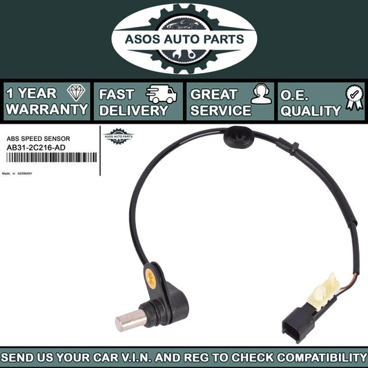 REAR LEFT ABS SPEED SENSOR Fits FORD RANGER 2.2 3.2 AB31-2C216-AD