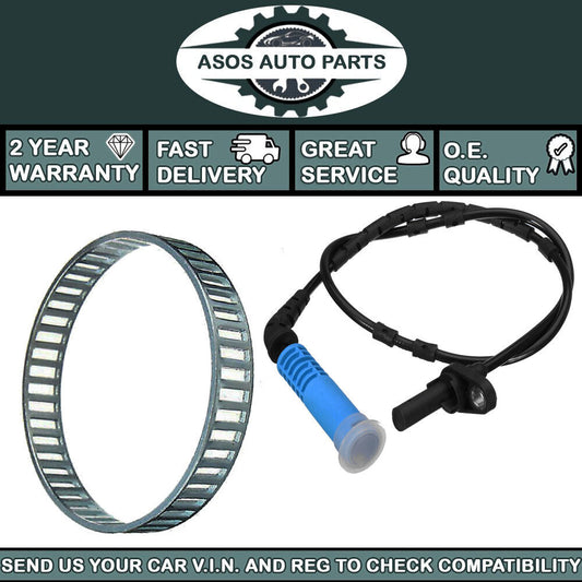 REAR ABS WHEEL SPEED SENSOR + ABS RING Fits BMW X3