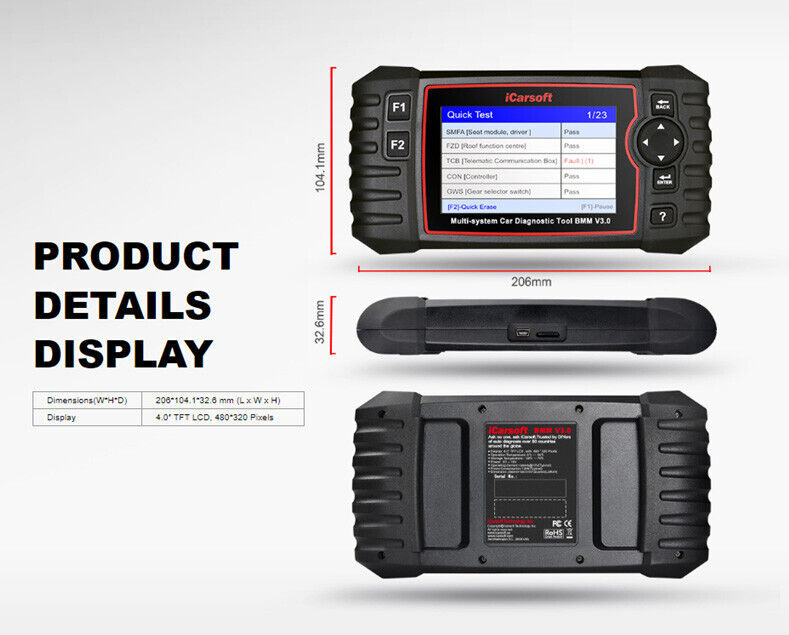 iCARSOFT BMM V3.0 - BMW - 2023 - DIAGNOSTIC TOOL