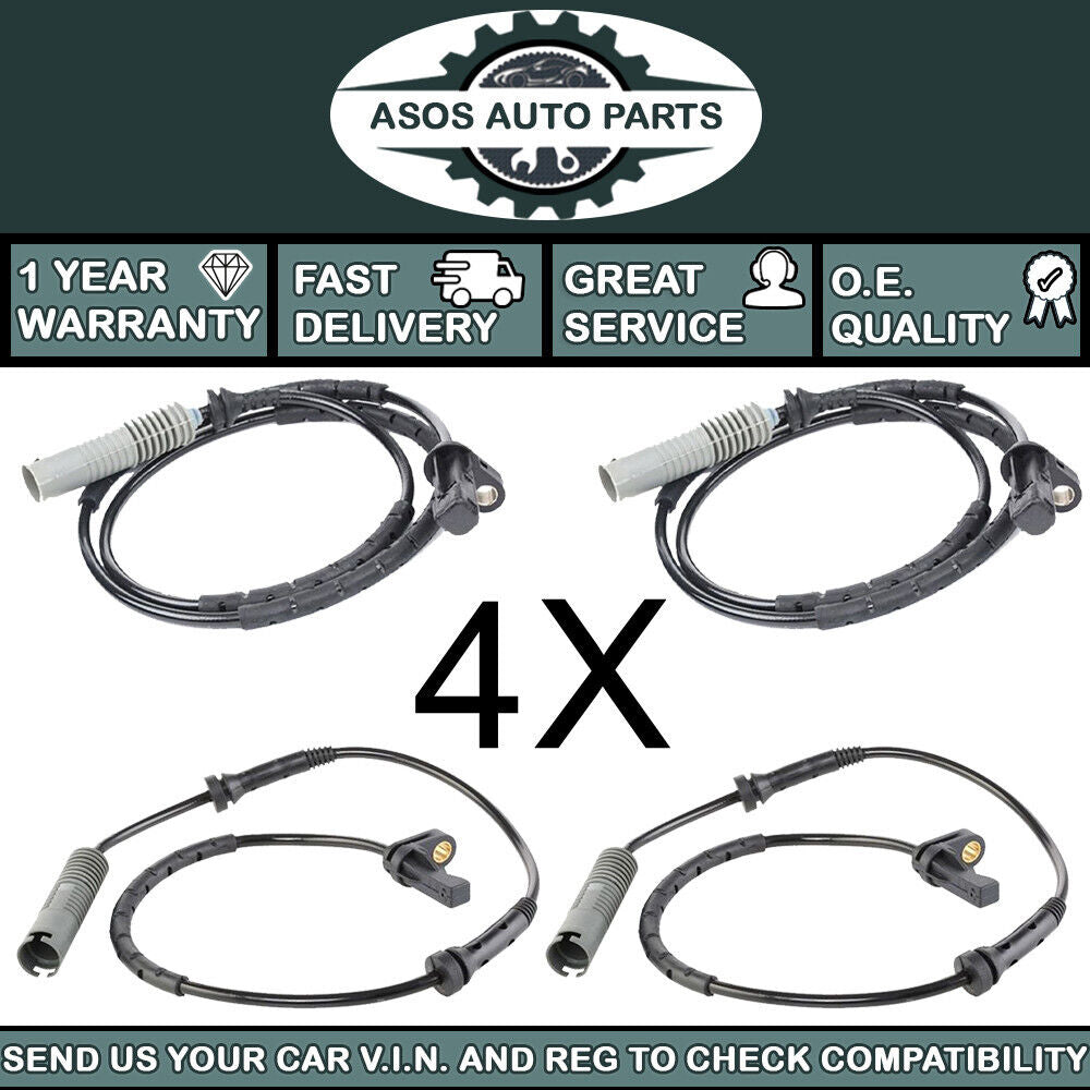 4X ABS SPEED SENSOR Fits BMW 1 3 SERIES E81 E82 E87 E88 E90 E91 E92 E93