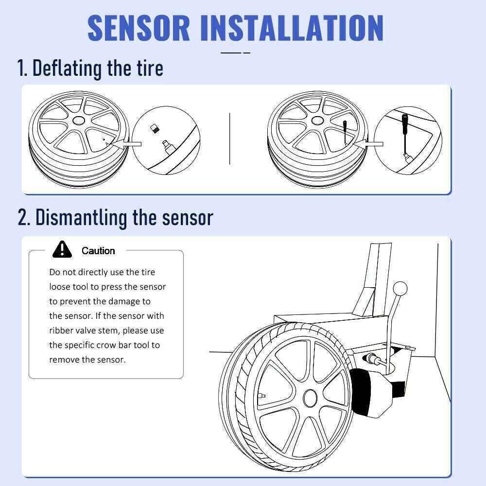 UNIVERSAL TIRE PRESSURE MONITORING SENSOR TPMS FOXWELL T10 315MHz 433MHz