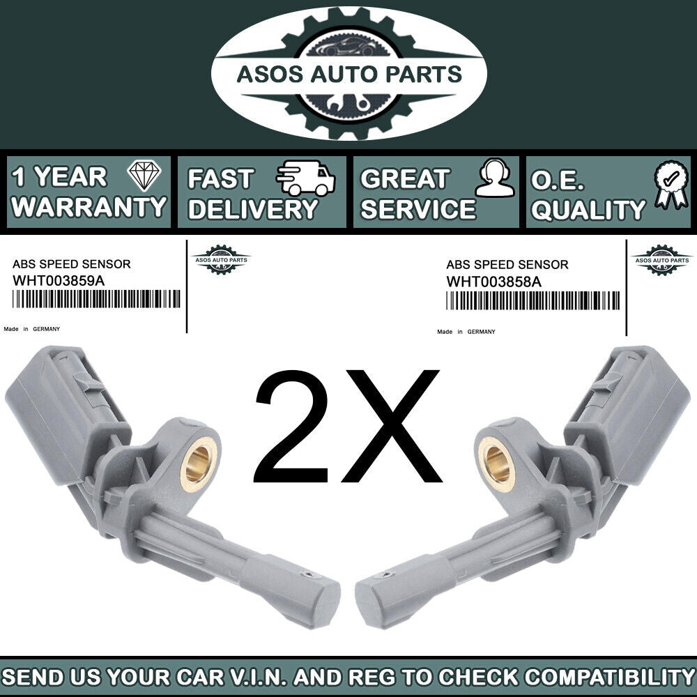 2X REAR ABS SPEED SENSOR Fits SEAT ALHAMBRA WHT003858A WHT003859A