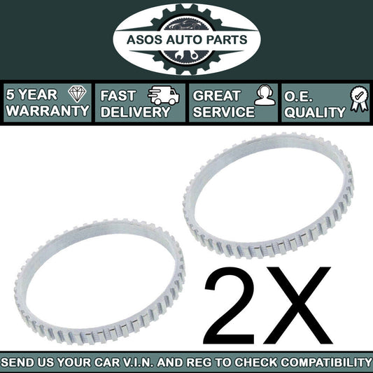 2X ABS RELUCTOR PICK UP RING Fits FORD TRANSIT MK6 2000-2006 2.0 2.3 2.4 3.2 DI